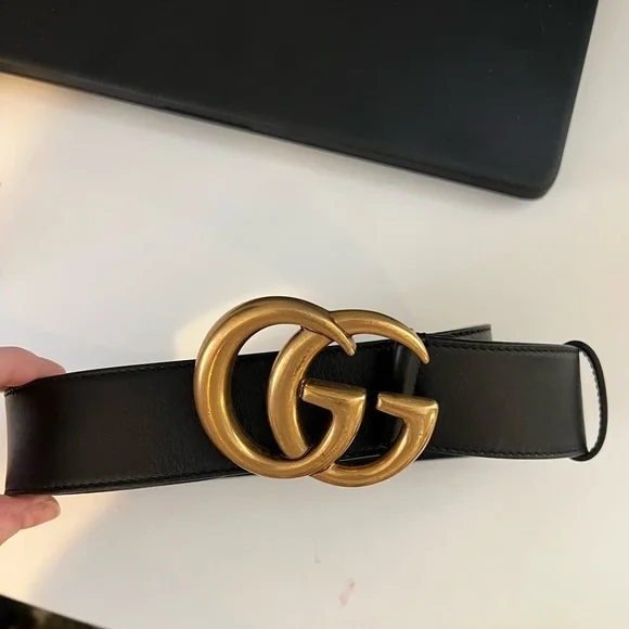 Gucci | Accessories | Gucci 25 Reedition Wide Leather Belt  display picture 2